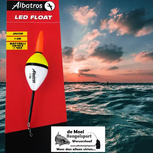 Albatros LED Float Jacob 1 gram batterij dobber