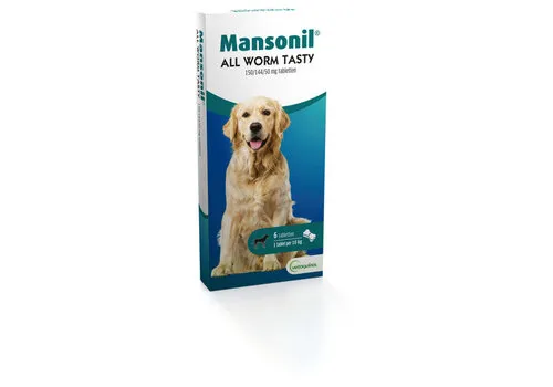 Mansonil All Worm Tasty Bone 6 tabletten