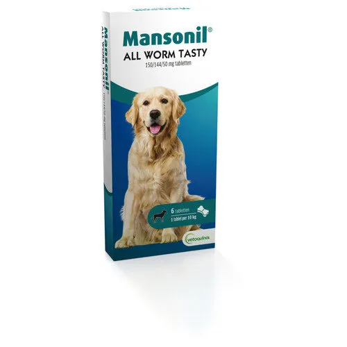 Mansonil All Worm Tasty Bone 6 tabletten