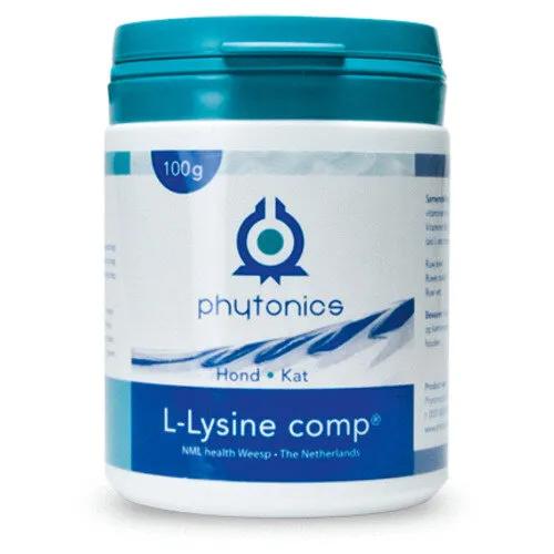 Phytonics L-Lysine comp hond en kat 100 gram