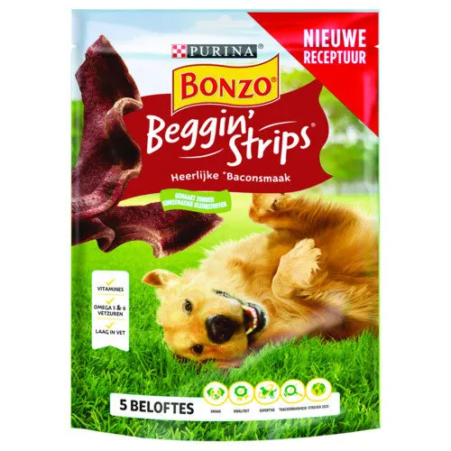 Bonzo Beggin' Strips 120 g Bacon