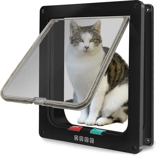 Play-IT Kattenluik met Tunnel Zwart - 4 Vergrendelingsstanden