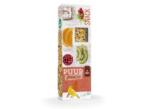Witte Molen Puur Pauze zaadsticks kanarie veenbes en kiwi