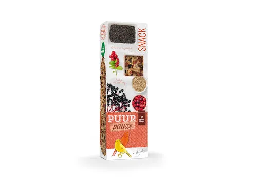 Witte Molen Puur Pauze zaadsticks kanarie vlierbes & veenbes
