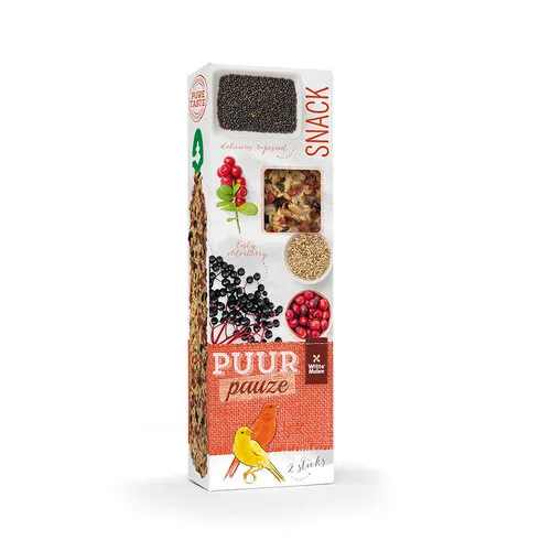 Witte Molen Puur Pauze zaadsticks kanarie vlierbes & veenbes