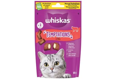 Whiskas Temptations kattensnack rund