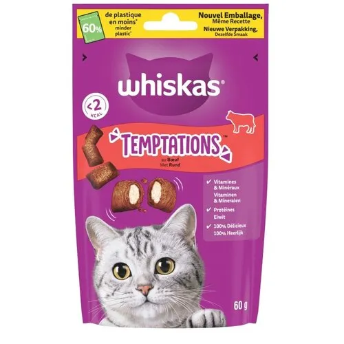 Whiskas Temptations kattensnack rund