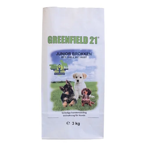 Greenfield Puppy en junior hondenvoer lam en rijst