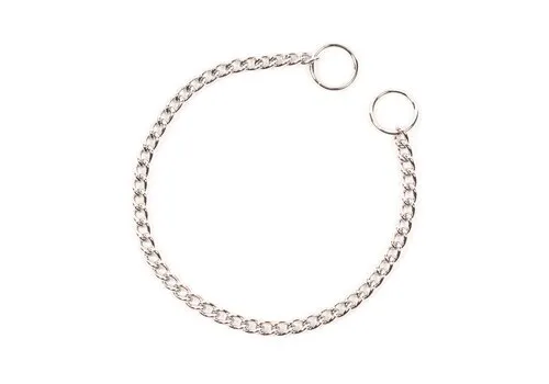 Duvo+ Sliphalsband 1 rij verchroomd
