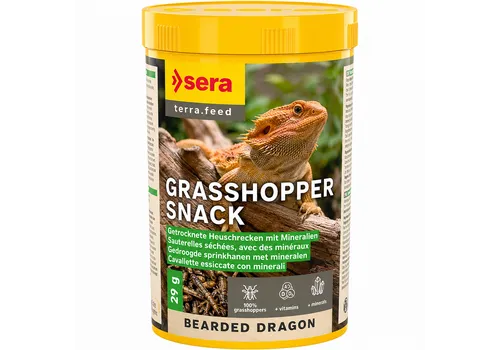 Sera Gedroogde sprinkhanen voor baardagamen