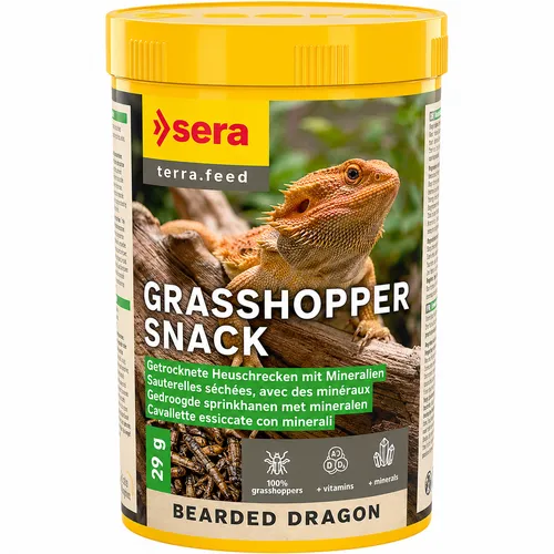 Sera Gedroogde sprinkhanen voor baardagamen