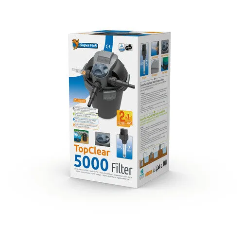2ekans Superfish TopClear 5000 Filter - UV drukfilter