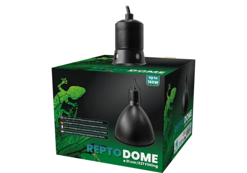 2ekans Repto Dome E27 Fitting 21CM Zwart