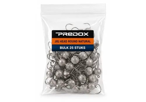 Predox Jig Head Round Natural Bulk 25 stuks