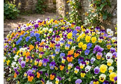 JUNAVERA Viola cornuta mix | kleinbloemig viooltje | 9 cm pot | ca. 12 cm | per stuk
