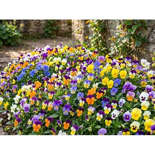 JUNAVERA Viola cornuta mix | kleinbloemig viooltje | 9 cm pot | ca. 12 cm | per stuk