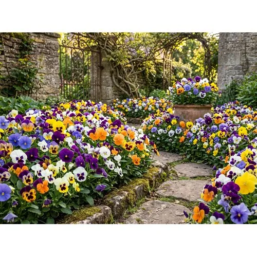 JUNAVERA Grootbloemige viool mix | Viola F1 hybride | 9 cm pot | ca. 10 cm | per stuk
