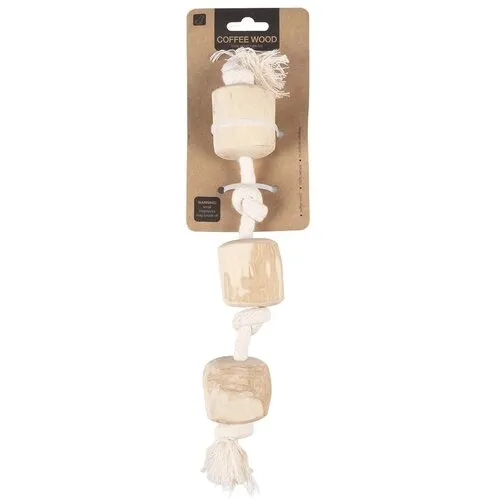 D&D Home Touwspeeltje koffiehout Triple Wood