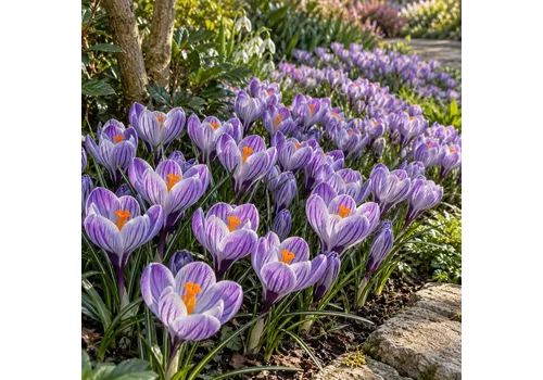 JUNAVERA Crocus vernus Striped Beauty | bloembol per stuk | 10 cm hoog