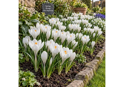 JUNAVERA Crocus Large Flowering wit | bloembollen | 10 stuks