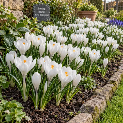JUNAVERA Crocus Large Flowering wit | bloembollen | 10 stuks