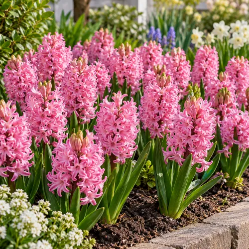 JUNAVERA Hyacinthus orientalis roze | Hyacint bloembollen | 3 stuks | 25 cm hoog