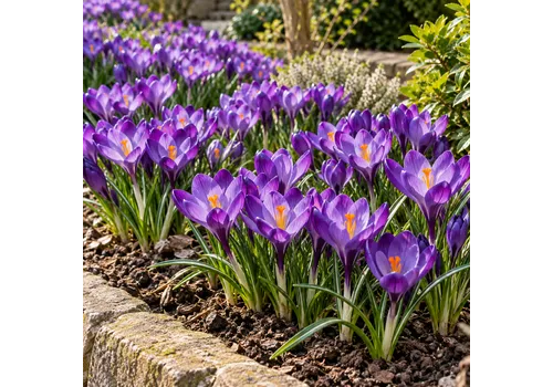 JUNAVERA Krokus paars | bloembollen 10 stuks | 15 cm hoog