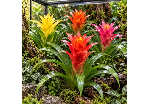 JUNAVERA Guzmania gemengd | per stuk | 12 cm pot | 35 cm hoog
