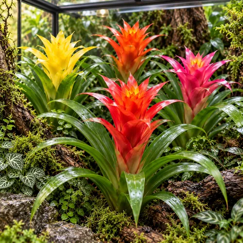 JUNAVERA Guzmania gemengd | per stuk | 12 cm pot | 35 cm hoog