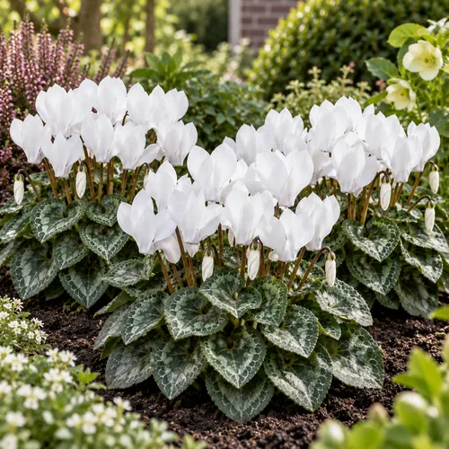 JUNAVERA Cyclamen Carino Wit | 10 cm pot | 25 cm hoog