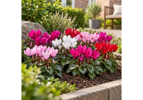 JUNAVERA Cyclame kleinbloemig micro gemengd | 6 cm pot | 13 cm hoog | per stuk