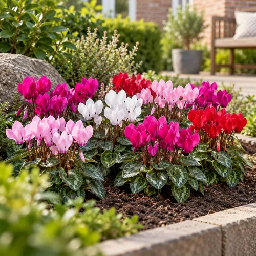 JUNAVERA Cyclame kleinbloemig micro gemengd | 6 cm pot | 13 cm hoog | per stuk