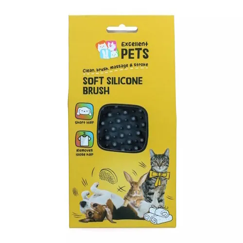 Excellent Pets Zachte siliconen vachtborstel