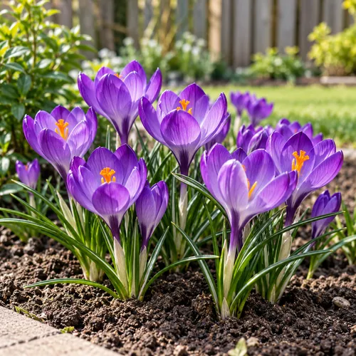 JUNAVERA Crocus paars | 10 bloembollen | 15 cm hoog