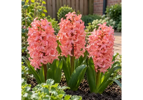 JUNAVERA Hyacinthus zalmroze | 3 bloembollen | 20 tot 30 cm
