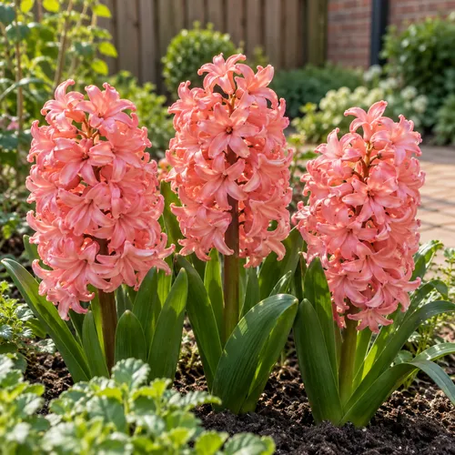 JUNAVERA Hyacinthus zalmroze | 3 bloembollen | 20 tot 30 cm