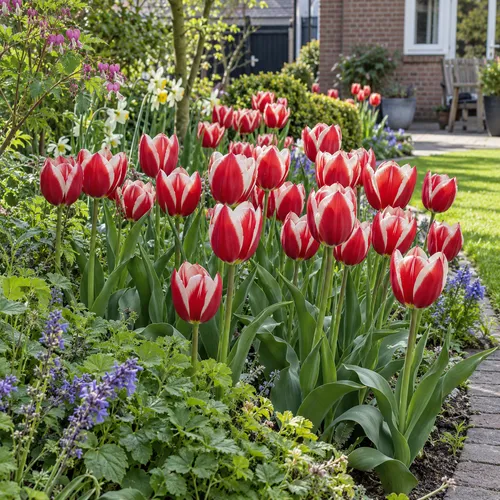 JUNAVERA Tulipa Leen van der Mark | 100 bloembollen | 50 cm hoog