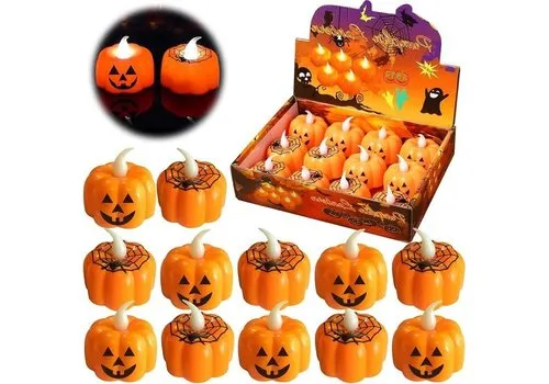 Junai.nl LED theelicht pompoen Halloween