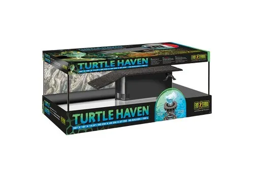 Exo Terra Turtle Haven waterschildpad terrarium zwart