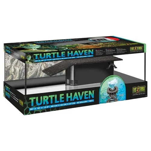 Exo Terra Turtle Haven waterschildpad terrarium zwart