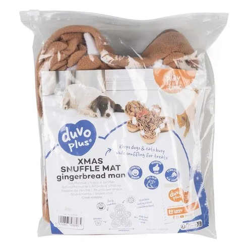 Duvo+ Kerst snuffelmat peperkoekenman | 30 x 23 cm