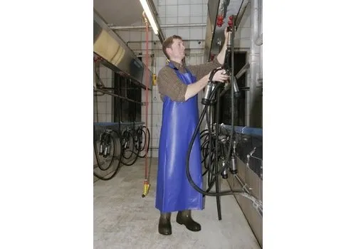 Excellent Melkschort Flexotaan blauw 80 x 120 cm | Zuurbestendig werkschort voor melkstal