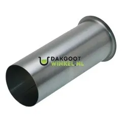 Nedzink Zinken tapeind vlak 80 mm (96mm uitwendig) - lengte 200 mm (NedZink)
