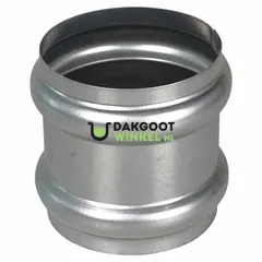 Nedzink Zinken dubbele overschuifwrong 80 mm rond (NedZink)