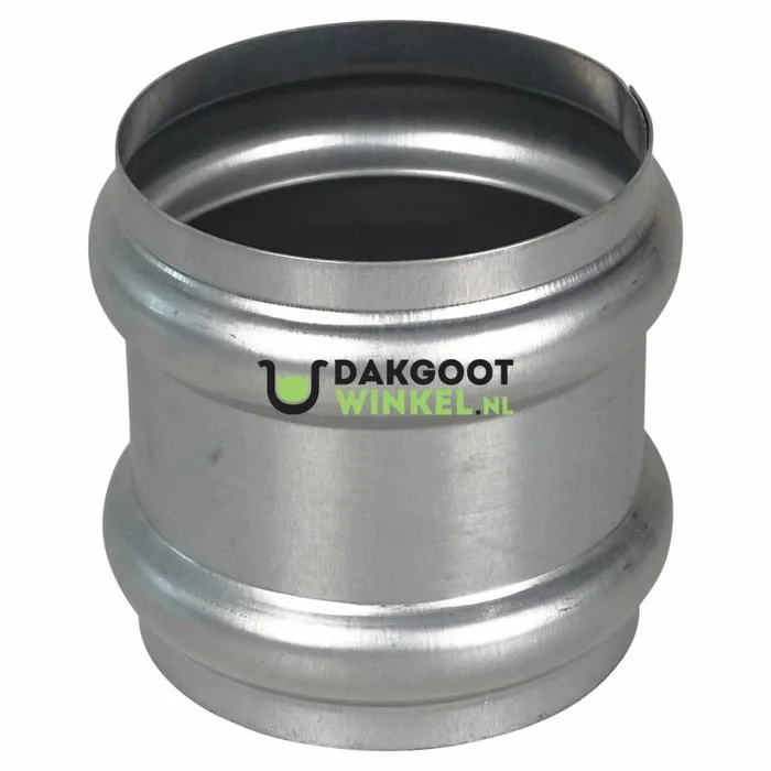 Nedzink Zinken dubbele overschuifwrong 80 mm rond (NedZink)