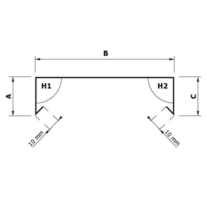 Rheinzink Zinken afdekkap op maat (Rheinzink titaanzink 0,8 mm)