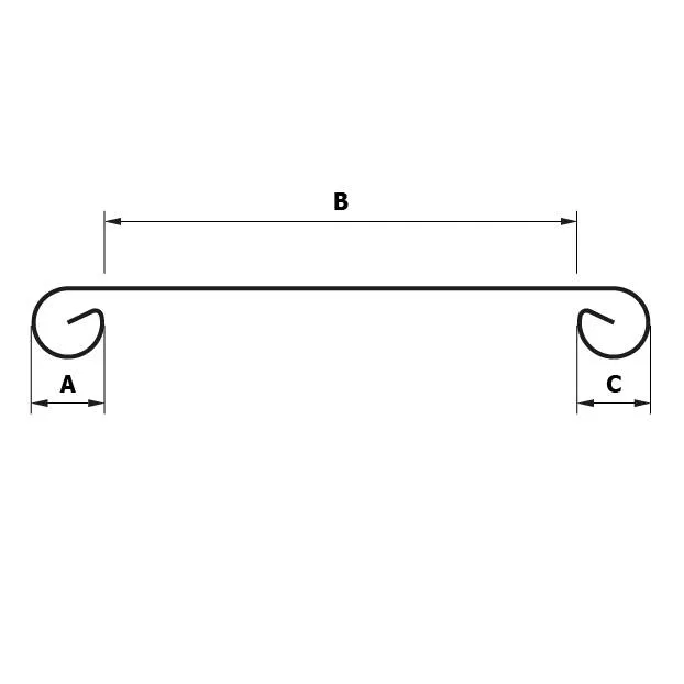 Rheinzink Zinken deklijst op maat met dubbele kraal (Rheinzink titaanzink 0,8 mm)