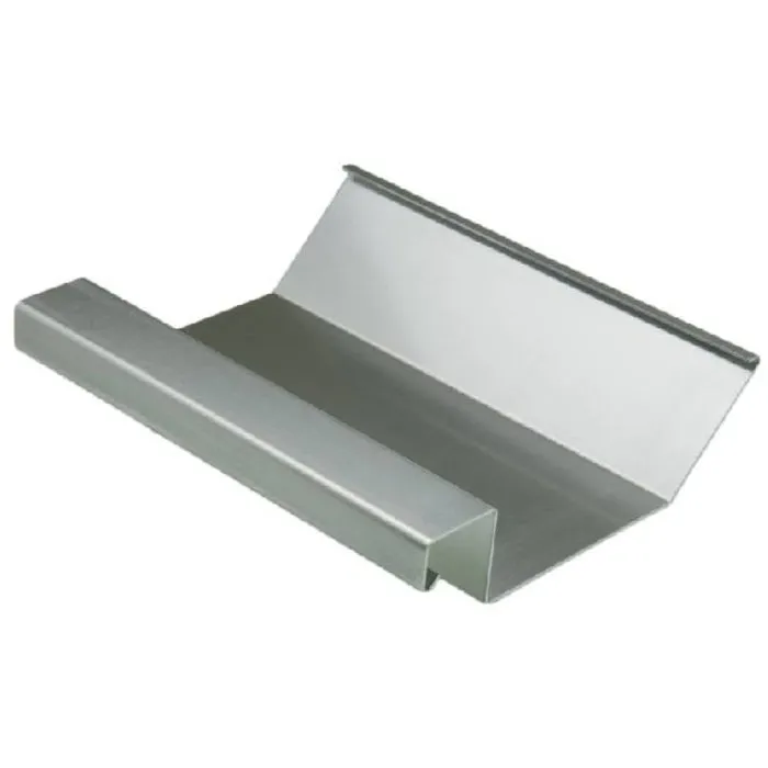 Rheinzink Zinken dakgoot op maat met waterkering - houten bak (Rheinzink titaanzink 0,8 mm)