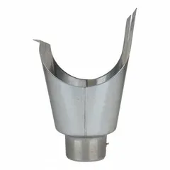 Rheinzink Zinken tapeind (trechteruitloop) 80 mm t.b.v. mastgoot M333 lijmgoot (Rheinzink)