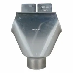 Rheinzink Zinken tapeind (trechteruitloop) 80 mm t.b.v. mastgoot M333 lijmgoot (Rheinzink)